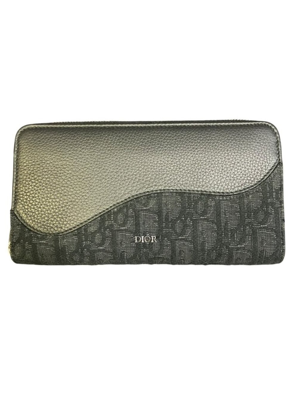 Dior Saddle Long Zip Wallet Cotton Canvas Calf Technical Fabric